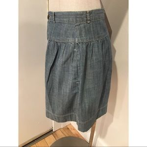 GAP Skirts - Gap Distressed Chambray Denim Mini Skirt GAP Skirts - Gap Distressed Chambray Denim Mini Skirt